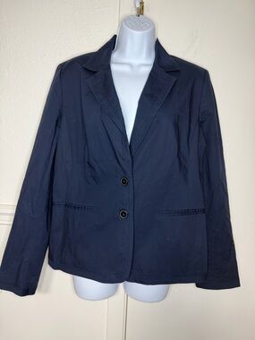Apostrophe Tailored Navy Women's Two-Button Blazer 14